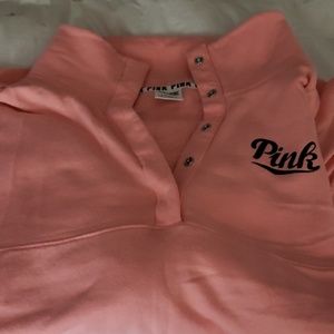 Pink pullover fleece